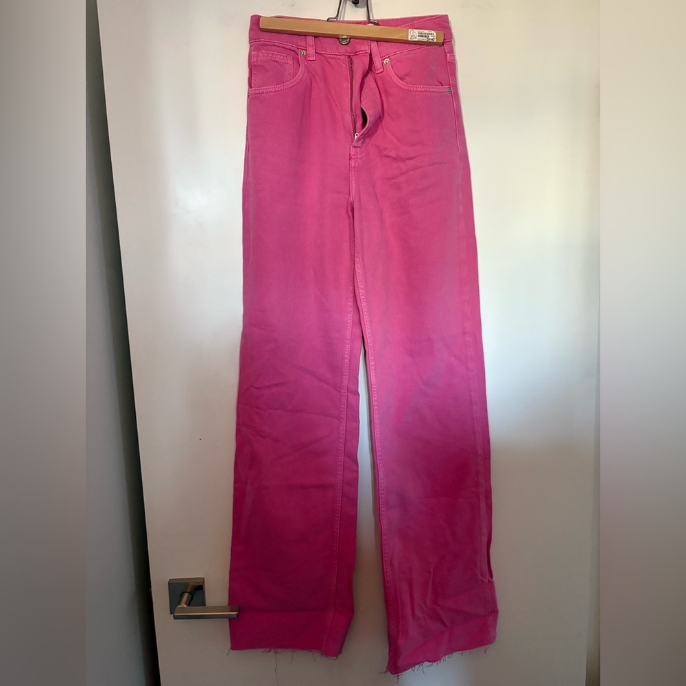 Zara Pink Flare Women's Jeans